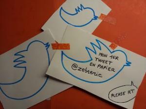 Performance  » 96 heures de tweet en papier »