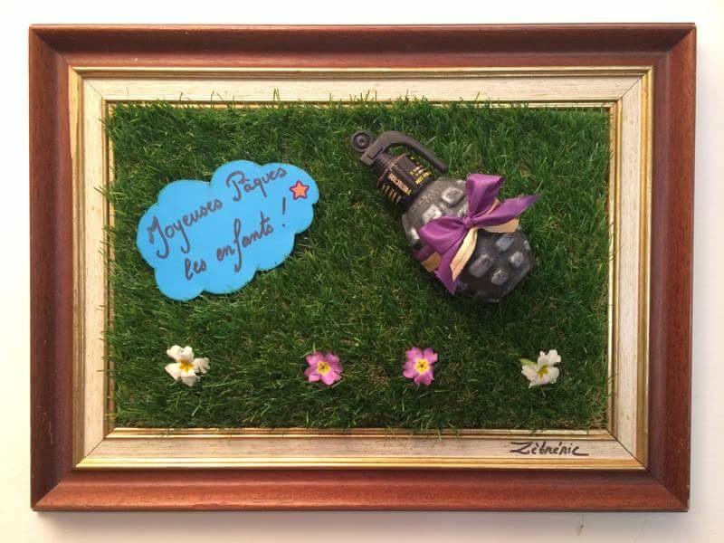 « Joyeuses Pâques les enfants » objet N*70 du #petitmuséerigolo de #zèbréric #Pâques2025 #paix #peace #peaceful