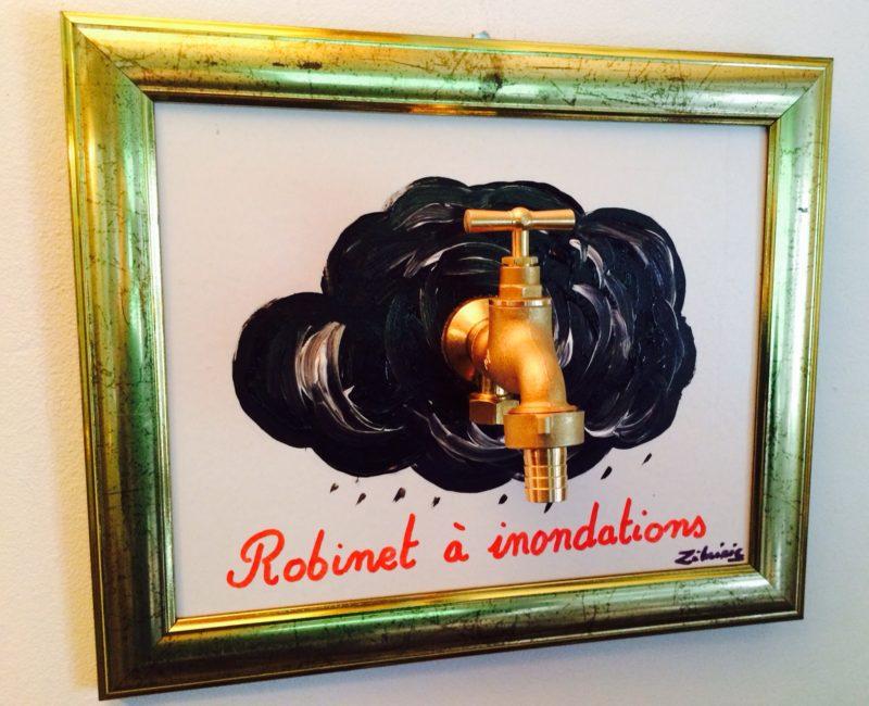 ‪ »Robinet à inondations » – objet rigolo du dimanche – pièce N*169 du #PetitMuséeRigolo #inondations #météo #pluies ‬
