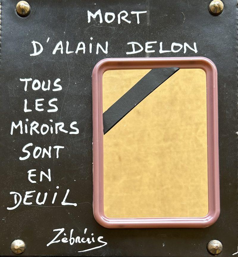 « Miroir au miroir.. » objet N*430 Le Petit Musée Rigolo de Zèbréric #alaindelon #zèbréric