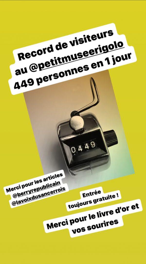 Record de visiteurs ! 449 fois merci 🙏