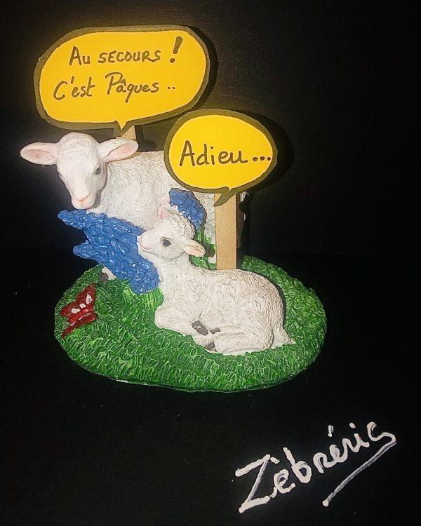 « Agneaux de Pâques » objet rigolo du dimanche N*401/465 du #petitmuséerigolo de #zèbréric #pâques #humour #humournoir
