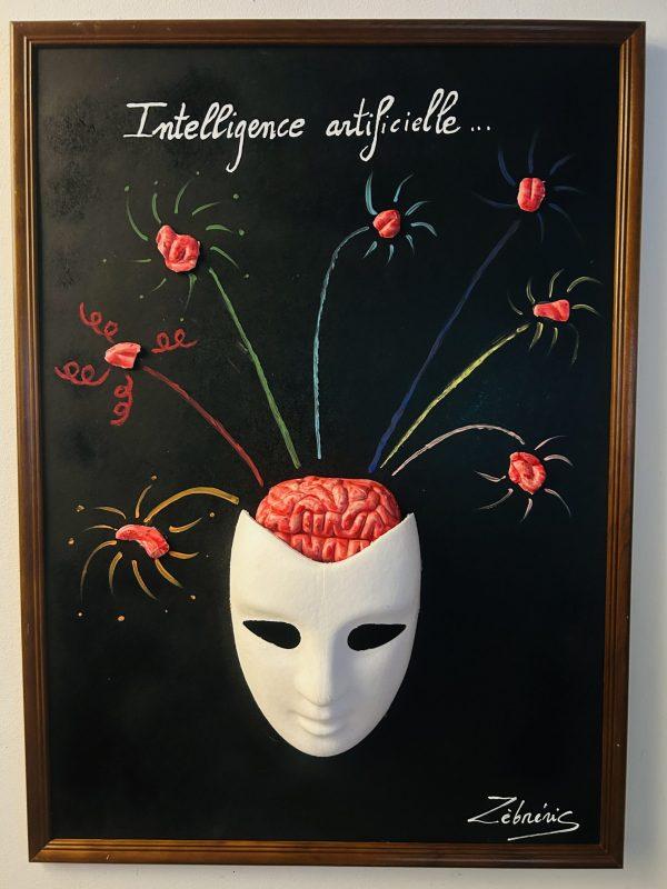 « IA » objet N*475 du #petitmuséerigolo de #zèbréric #IA #AI  n’oubliez pas de VITE 🚀 de réserver mon nouveau livre sur ulule.com/zebreric