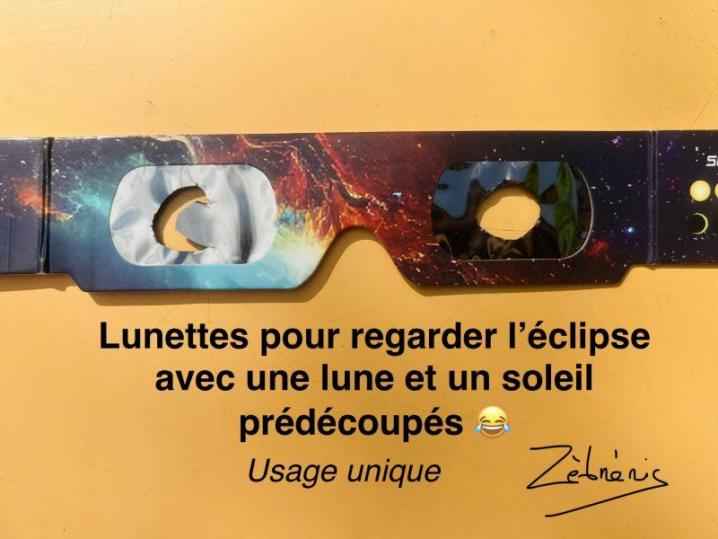 « Lunettes rigolotes pour éclipse » objet N*479 du #petitmuséerigolo de #zèbréric #éclipse #eclipse