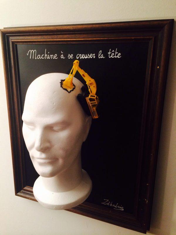 « Machine à se creuser la tête » – objet rigolo du dimanche – pièce N*200 du #PetitMuséeRigolo