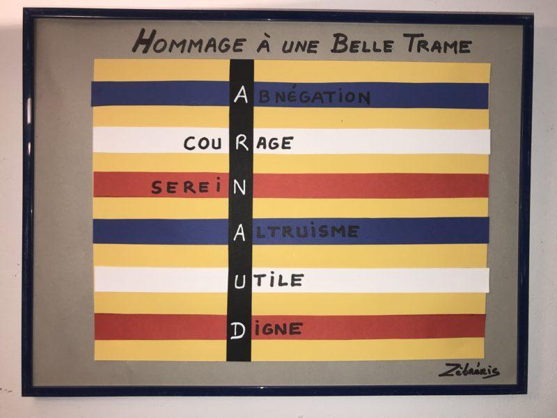 « Hommage à une belle trame » – objet N*238 #hommage #ArnaudBeltrame 