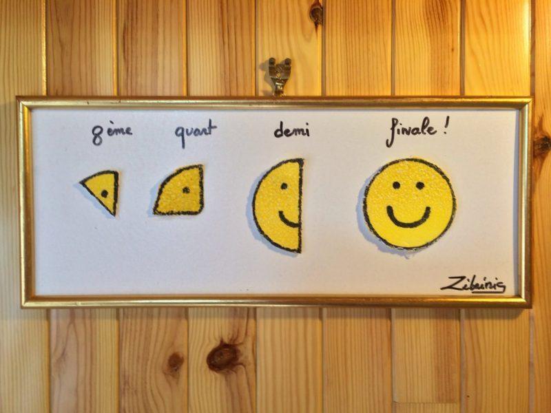 «SMILEY CHAMPIONS DU MONDE » objet créé pour ce dimanche N*249 #petitmuseerigolo #2etoiles #worldcup