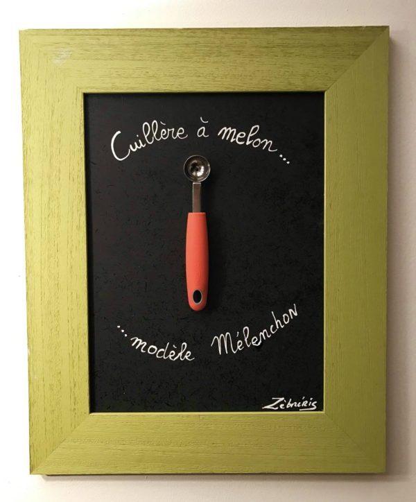 «La grosse tête ? » – objet rigolo du dimanche – tableau N*217 du #petitmuséerigolo #melenchon #larepubliquecestmoi #procès