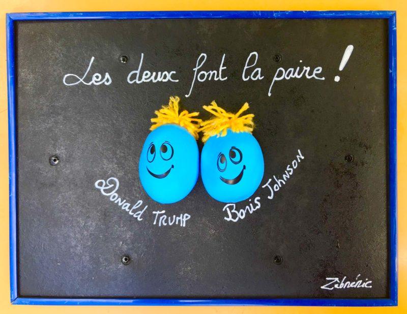 «Les deux font la paire » – objet rigolo du dimanche N*283 du #PetitMuséeRigolo #DonaldTrump #BorisJohnson