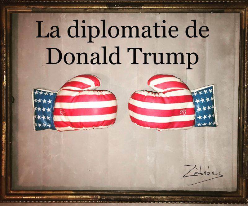 « La diplomatie de Donald Trump » objet rigolo du dimanche N*282/456 – #petitmuséerigolo de #zèbréric #DonaldTrump #littlefunnymuseum #venezuela