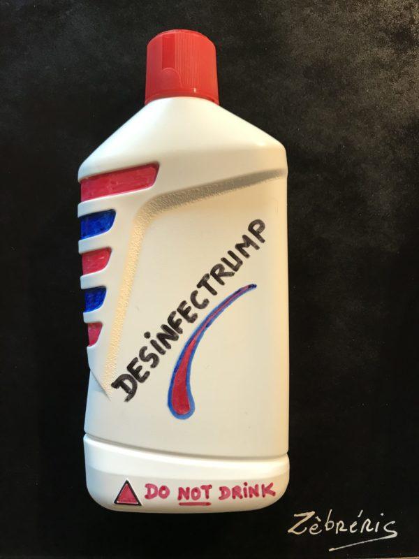 «Desinfectrump » objet rigolo du dimanche N*306 – du #PetitMuséeRigolo – il avait conseillé de boire du désinfectant 😳 #TrumpVirusCatastrophe #Covid19usa #Coronavirus #Trump