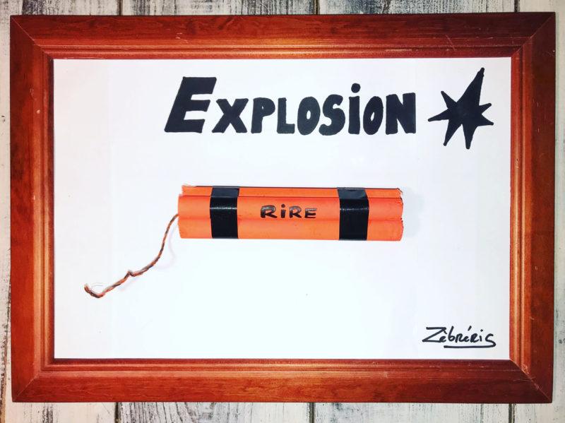 « Explosion » objet N*317 du #petitmuséerigolo de #Zèbréric un projet #bourgesberrytourisme #berryprovince #kisskissbanbank #berry #bourges #sancerre #laborne #henrichemont #berryrepublicain #leberry