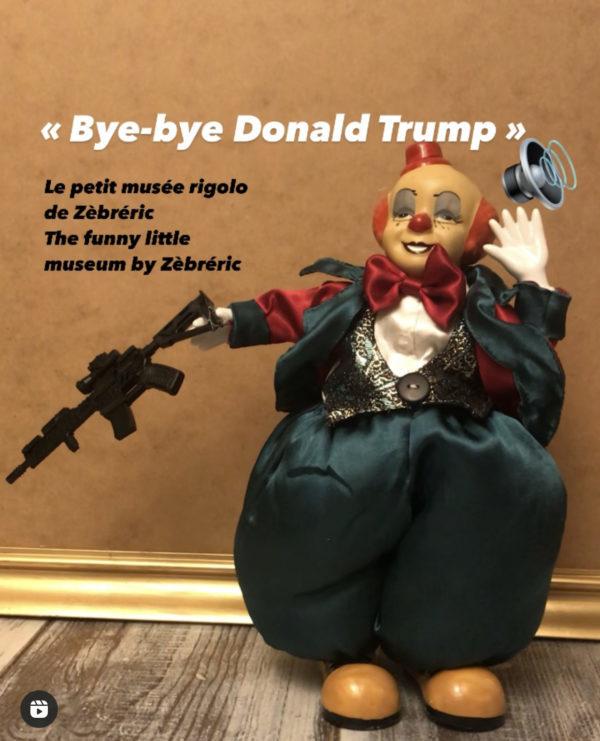« Bye-bye Donald Trump » objet rigolo du dimanche N*333 du #petitmuséerigolo de #Zèbréric #donaldtrump #democracy #america #usa #joebiden