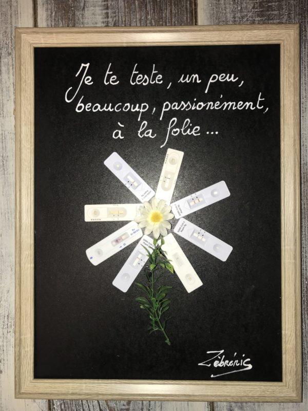 « Effeuiller la marguerite en 2022» objet rigolo du dimanche N*378 du #petitmuséerigolo de #zèbréric #test #covid