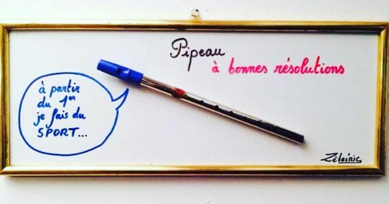 Un instrument à bonnes résolutions ? Est ce vous en jouez ? Connaissez vous un(e) musicien(ne) ?? objet N*105 Le Petit Musée Rigolo de Zèbréric #bonneannée #bonnesresolutions #sport
