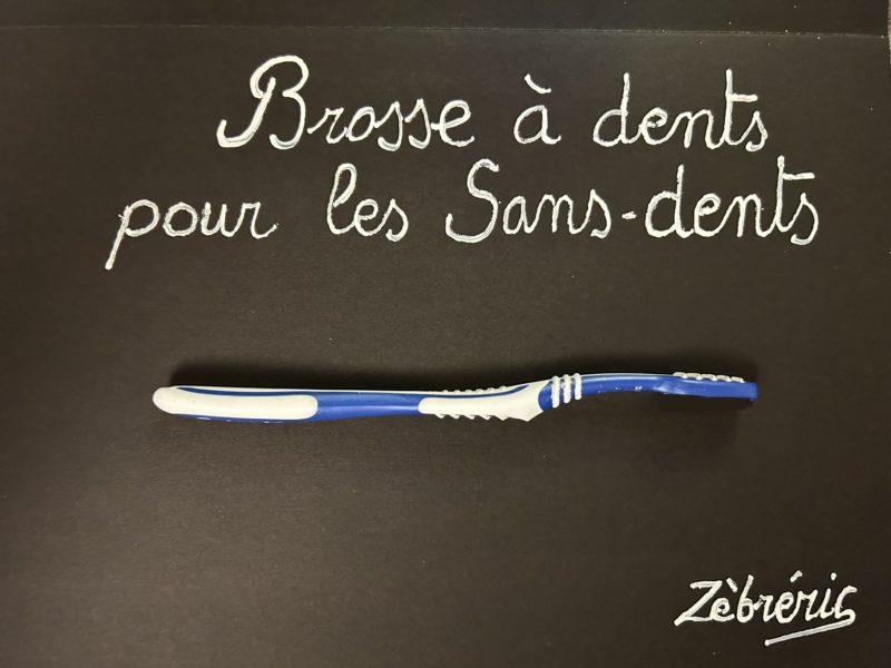 « Brosse à dents dans la galère » objet rigolo N*344 Le Petit Musée Rigolo de Zèbréric #SansDents #petitmuséerigolo #Zèbréric #nonsense