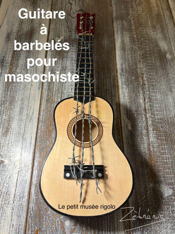 « La musique dans le sang » objet rigolo du dimanche N*415 – du #petitmuséerigolo de #zèbréric #guitare #musique #maso