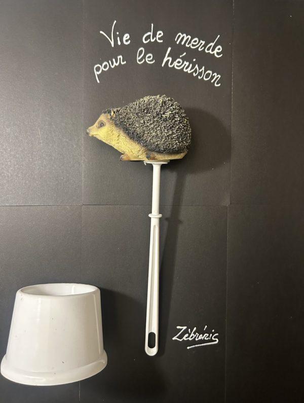 «Moins de plastique dans les WC » objet rigolo du dimanche N*422 du #petitmuséerigolo de #zèbréric – réouverture les 25 et 26 mai #humour #lessplastic #nature #environnement